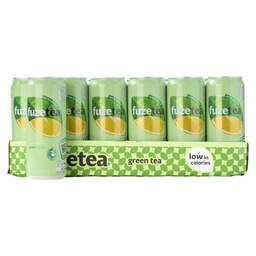 fuze tea green sleek blik 24x33cl (is afname per tray) (bestel artikel)
