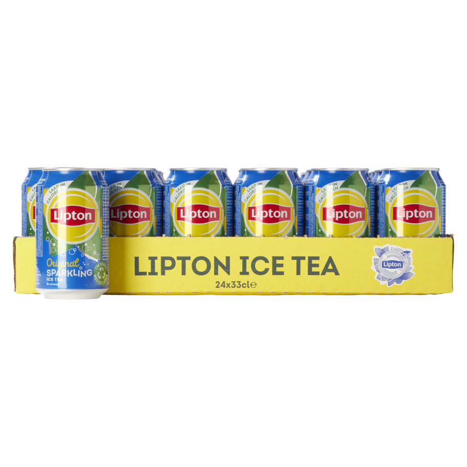 Liptonice tea sparkling sleek blik 24x33cl (is afname per tray) (bestel artikel)