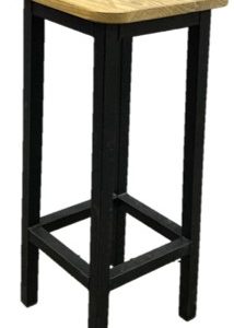 Barkruk houten zitting
